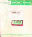 Niagara-Niagara 1 Series Power Squaring Shears Service Manual 1960-1-Series 1-06
